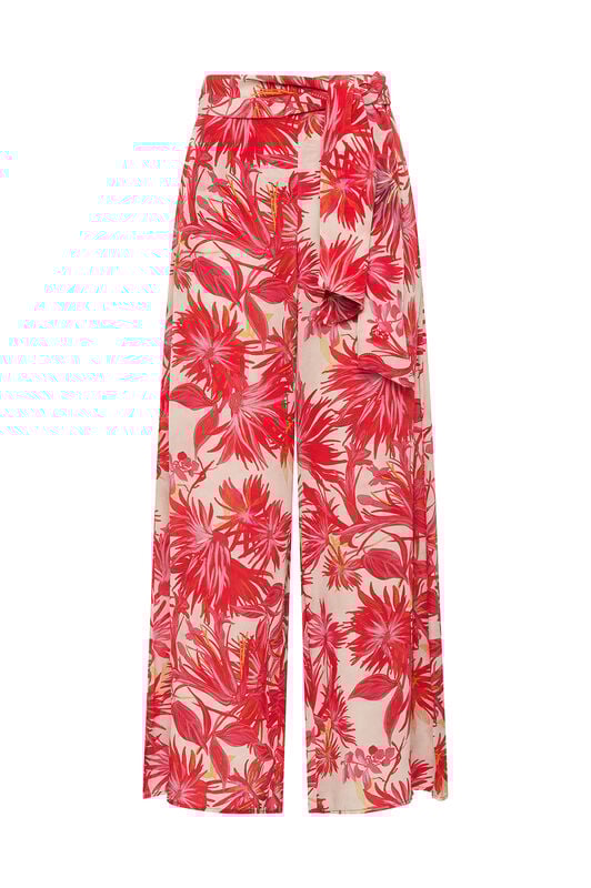Malìparmi BOTANICAL JUNGLE TROUSERS Red JH806050663