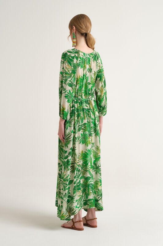 Malìparmi BOTANICAL JUNGLE DRESS Green JF664750663