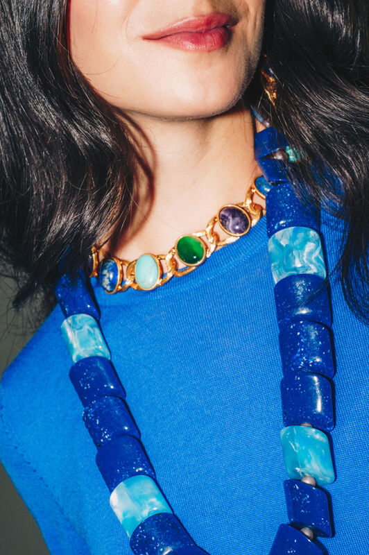 Maliparmi METAL CHEER NECKLACE Blue TC052296067