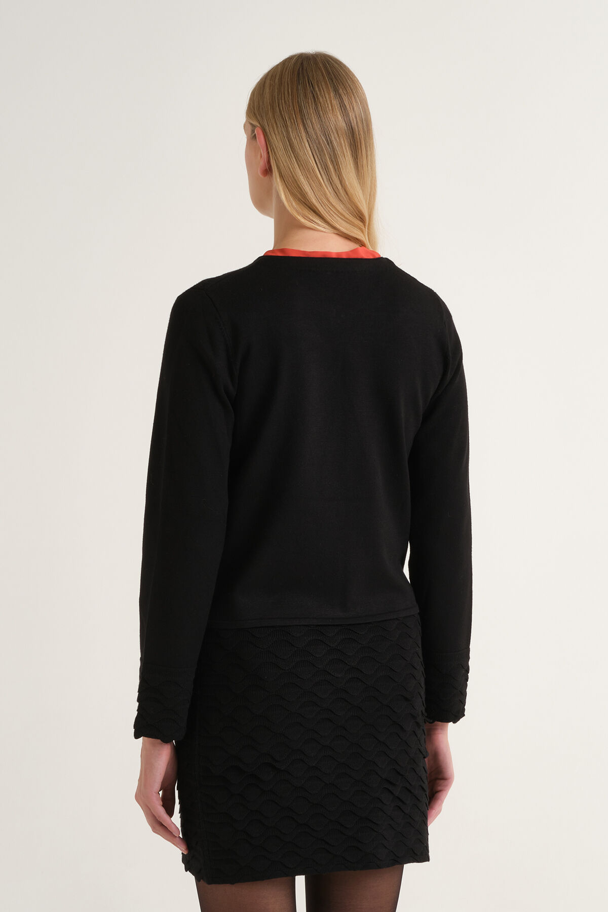 Maliparmi CARDIGAN WINTER WAVE Nero JN371577102 Maliparmi CARDIGAN WINTER WAVE Nero JN371577102
