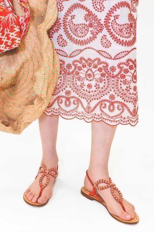 Malìparmi BRODERIE ANGLAISE DRESS Red JF669315218 Malìparmi BRODERIE ANGLAISE DRESS Red JF669315218