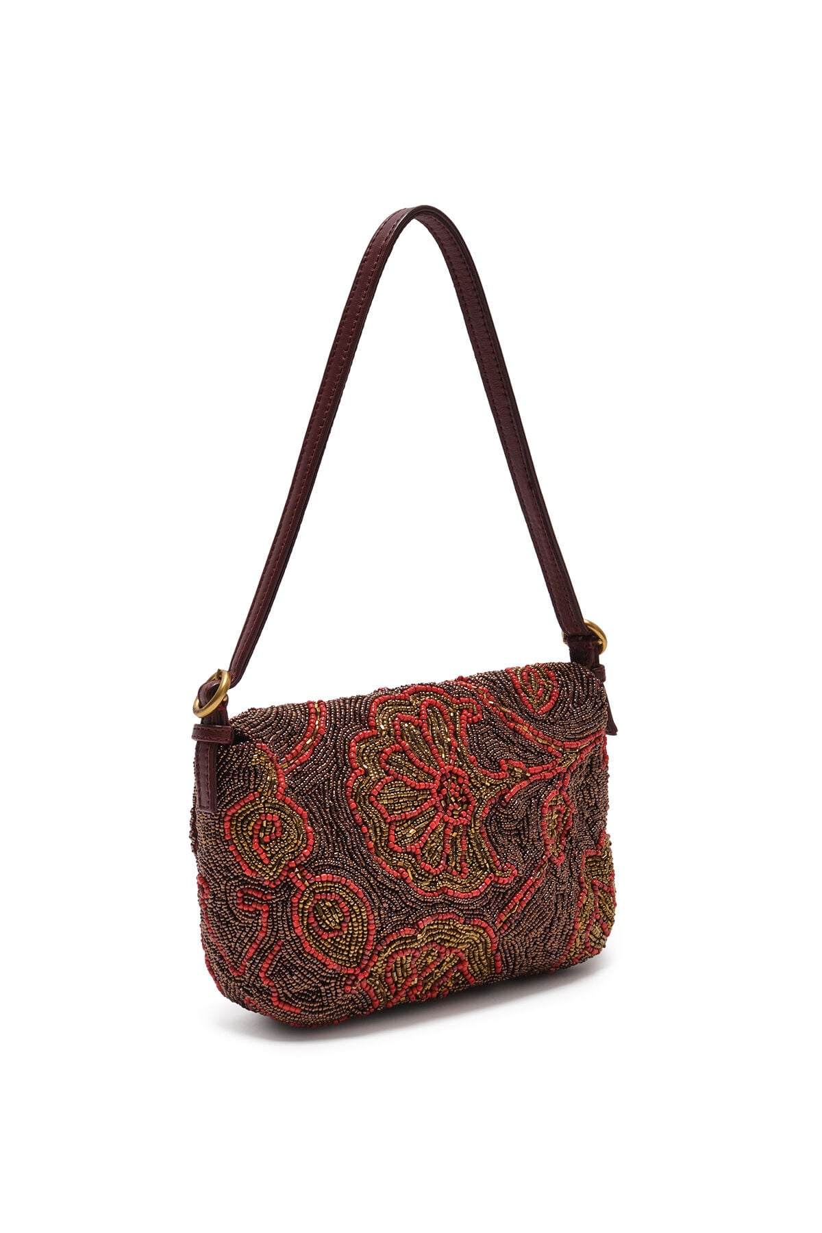 Maliparmi BLOSSOM EMBROIDERY BAGUETTE Burgundy BT001190957 Maliparmi BLOSSOM EMBROIDERY BAGUETTE Burgundy BT001190957