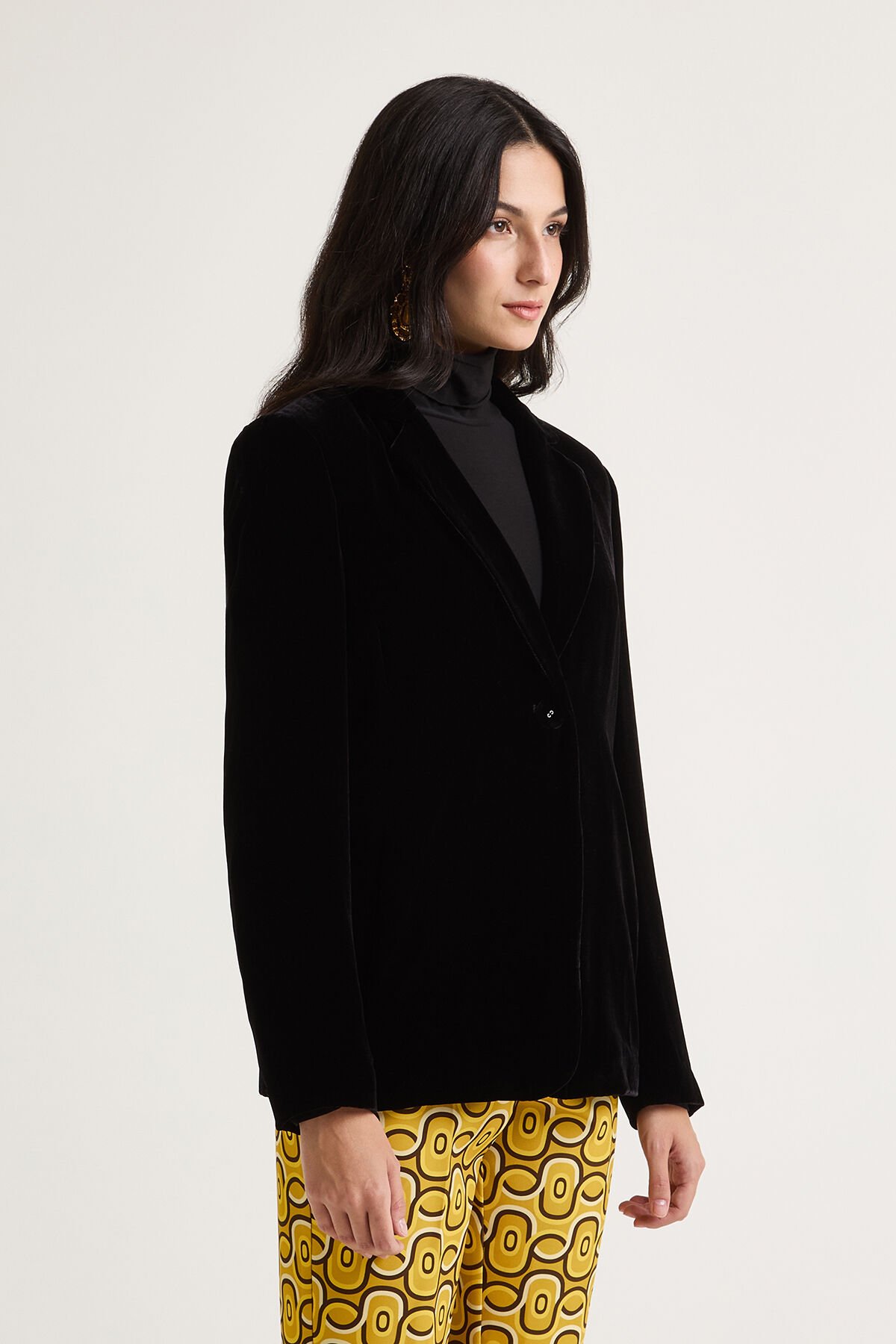 Maliparmi GIACCA FLUID VELVET Nero JD643561026