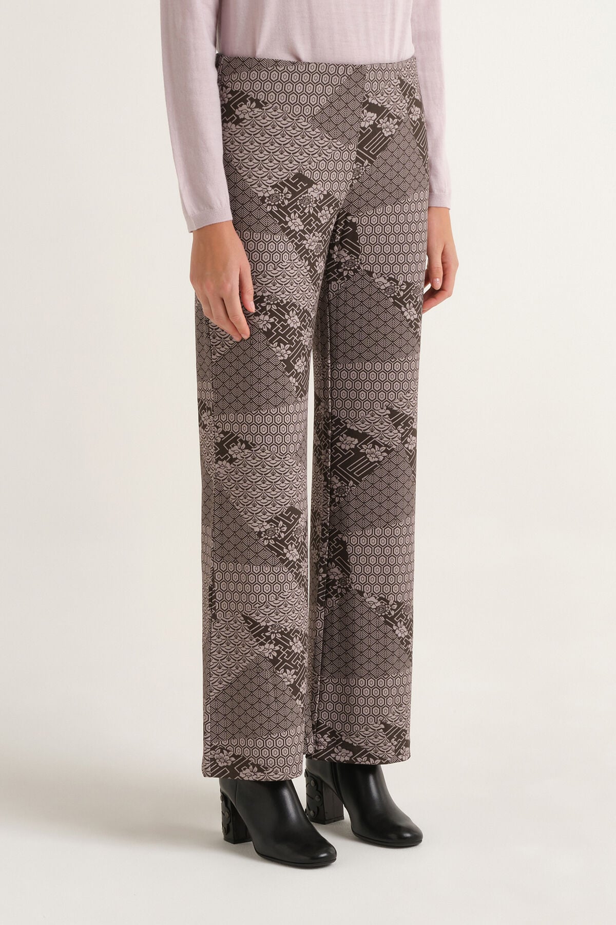 Maliparmi MOSAIC KIMONO TROUSER Grey JH400970679