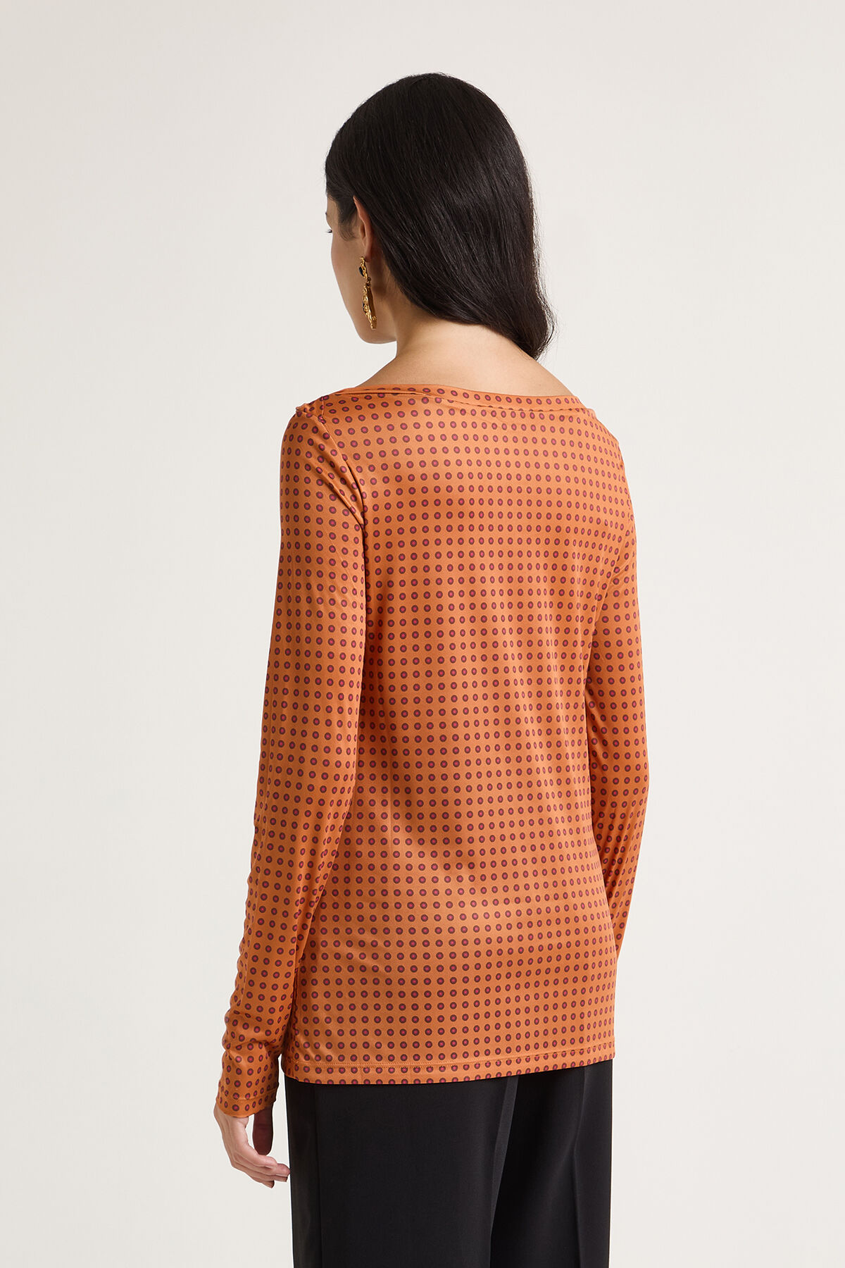 Maliparmi PRINT JERSEY-T-SHIRT Orange JK025770654