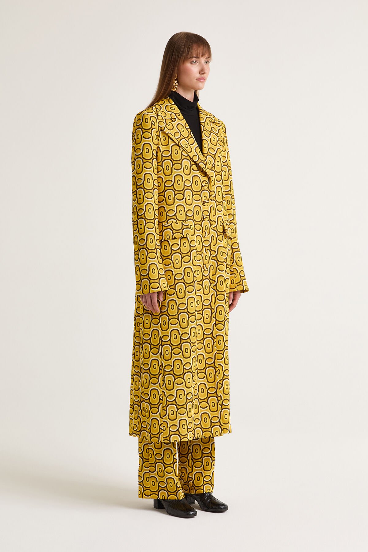 Maliparmi ROLLING CHAIN OVERCOAT Yellow JB538560169