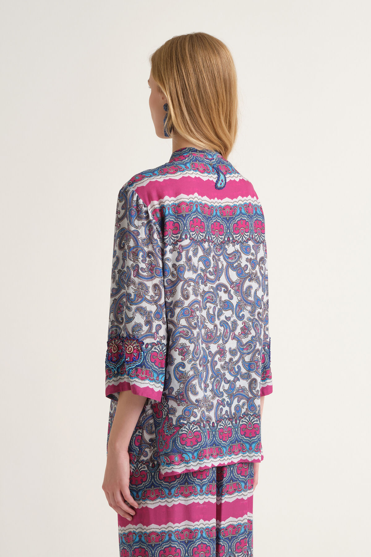 Malìparmi SUNSET PAISLEY KAFTAN Light Blue JM557550662