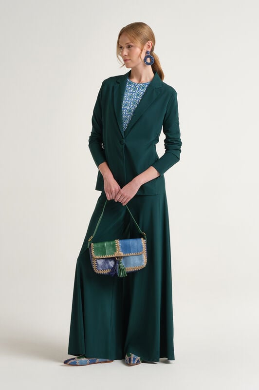 Malìparmi SOFT JERSEY JACKET Forest Green JD646570210