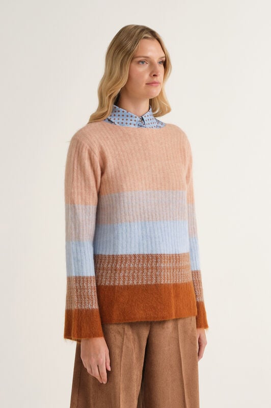 Maliparmi WOOL WINTER SUNSET KNIT Brown JQ513078217 Maliparmi WOOL WINTER SUNSET KNIT Brown JQ513078217