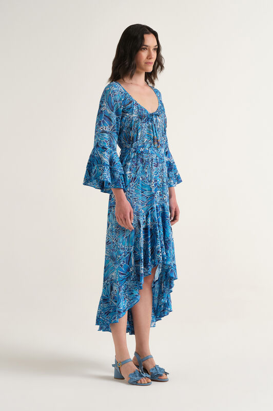 Malìparmi SWEET BUTTERFLY VESTIDO Azul Claro JF669515217