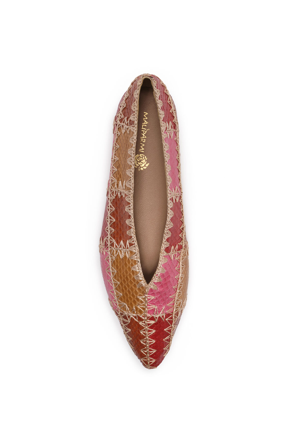Malìparmi PATCHWORK THREAD BALLET FLAT Pink SB009801563 Malìparmi PATCHWORK THREAD BALLET FLAT Pink SB009801563