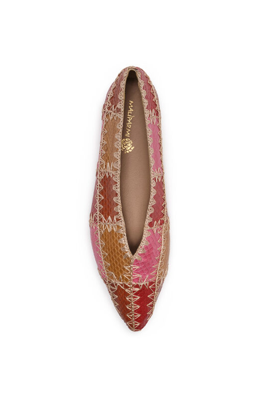 Malìparmi PATCHWORK THREAD BALLET FLAT Pink SB009801563 Malìparmi PATCHWORK THREAD BALLET FLAT Pink SB009801563
