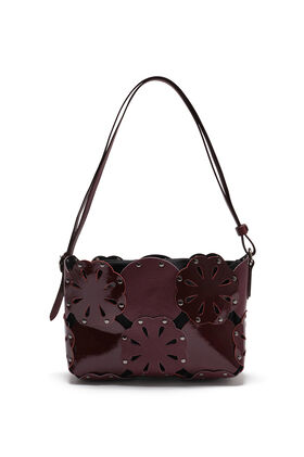 Maliparmi FLOWER BAG LEATHER BLOOM Bordeaux BH031101574