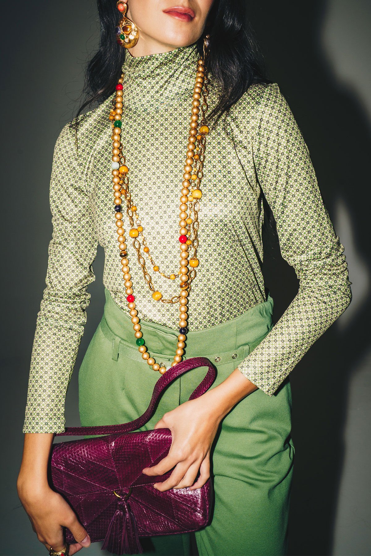 Maliparmi PRINT JERSEY-T-SHIRT Green JK025570654 Maliparmi PRINT JERSEY-T-SHIRT Green JK025570654