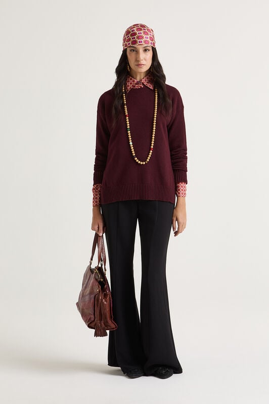 Maliparmi PANTALONE SABLÈ CREPE Nero JH756650166 Maliparmi PANTALONE SABLÈ CREPE Nero JH756650166