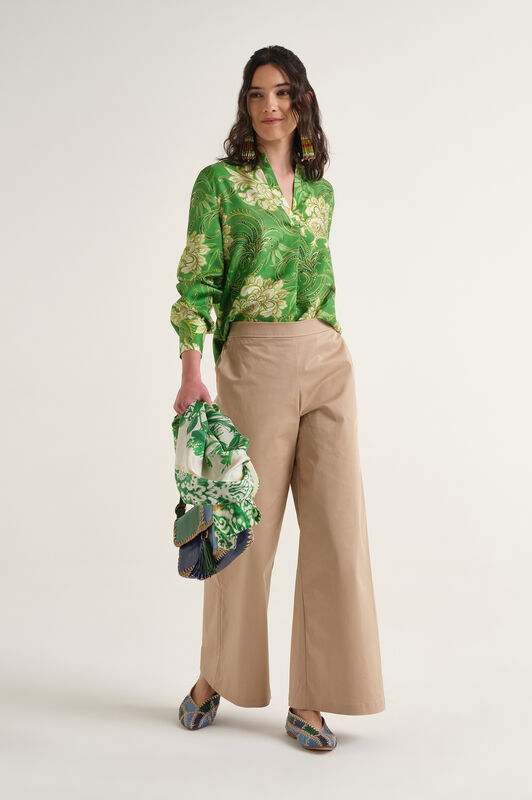Malìparmi STRETCH COTTON PANTALÓN Arena JH805310212