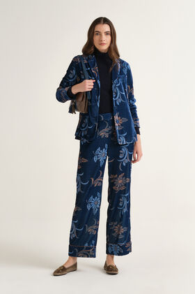 Maliparmi COLLECTION PRINT TROUSER Blue JH808961058 Maliparmi COLLECTION PRINT TROUSER Blue JH808961058