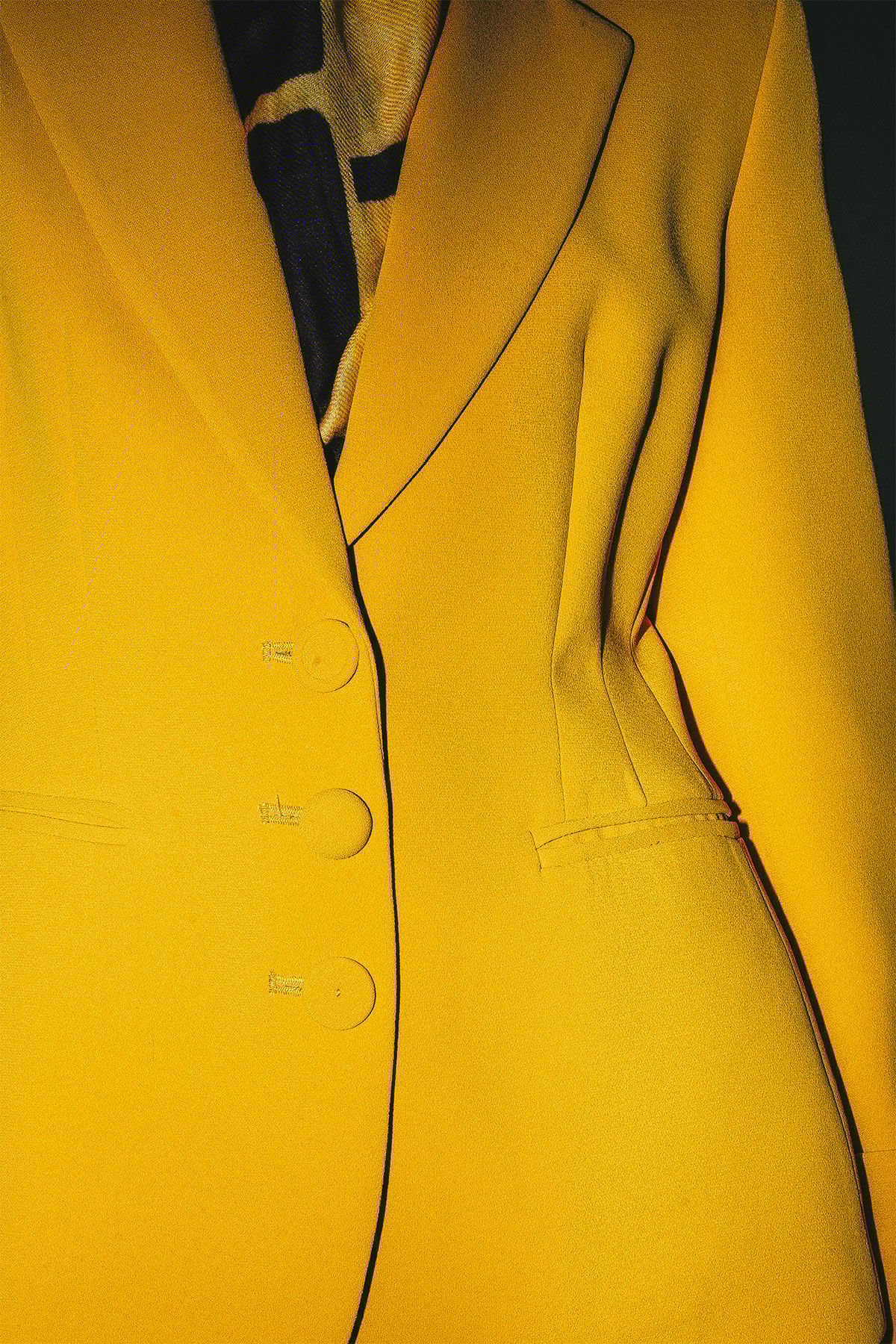 Maliparmi SABLÈ CREPE JACKET Mustard JD646950166