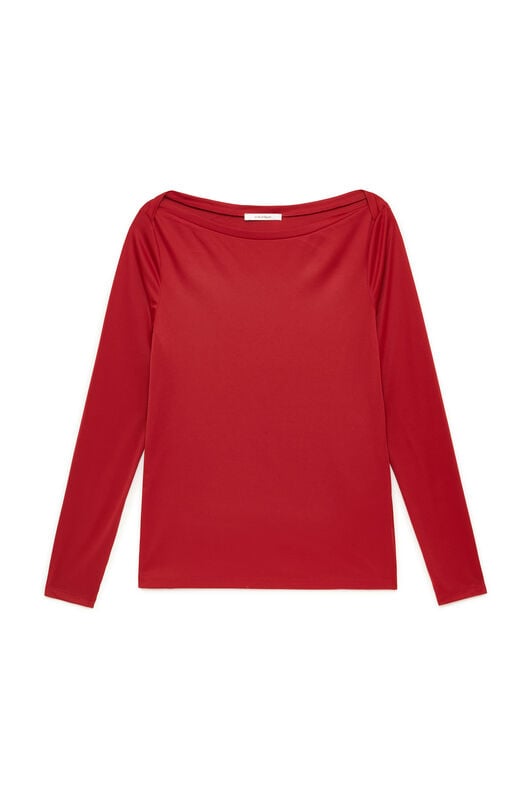 Maliparmi PLANE POLY JERSEY T-SHIRT Crimson JK025770683 Maliparmi PLANE POLY JERSEY T-SHIRT Crimson JK025770683