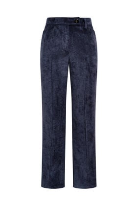 Maliparmi CORDUROY VELVET TROUSER Navy Blue JH808161060