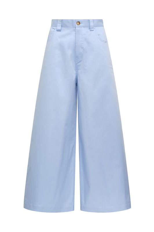 Malìparmi STRETCH COTTON TROUSERS Light Blue JH804010212