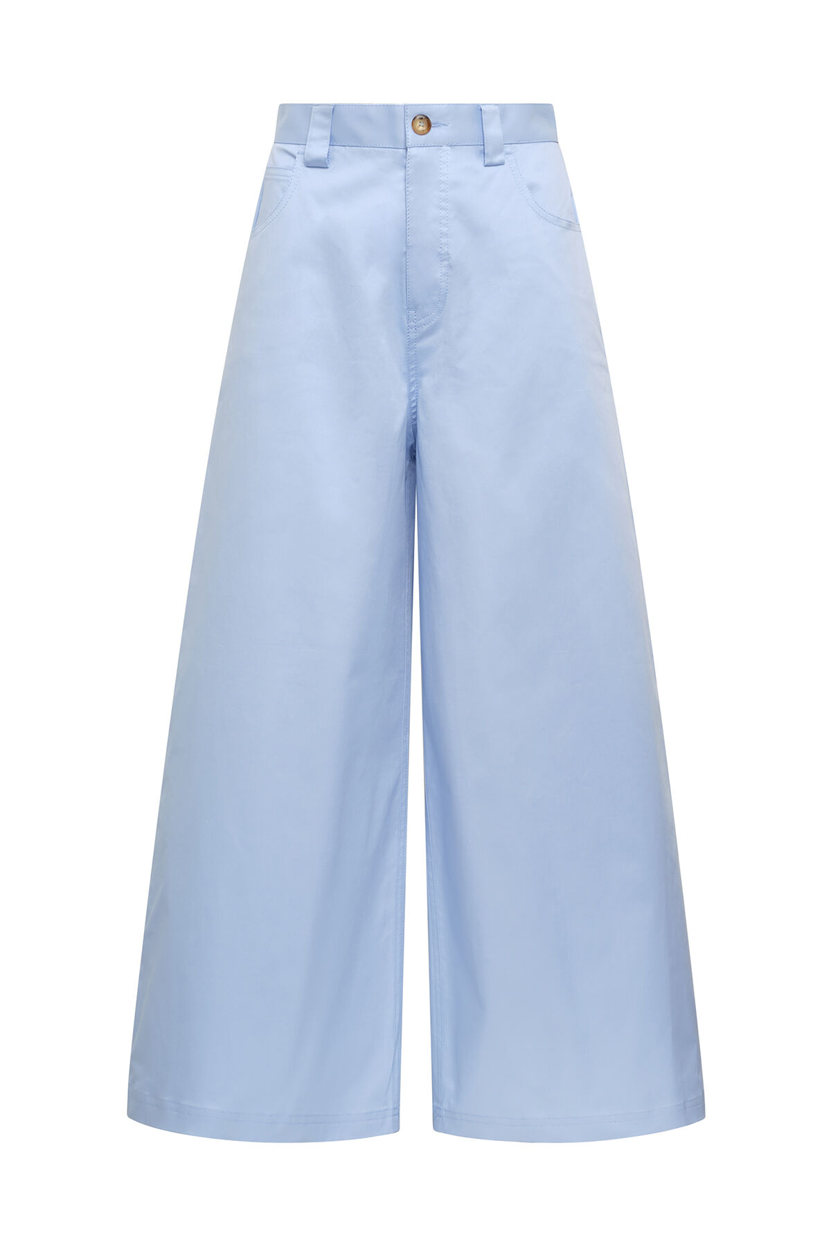 Malìparmi STRETCH COTTON TROUSERS Light Blue JH804010212