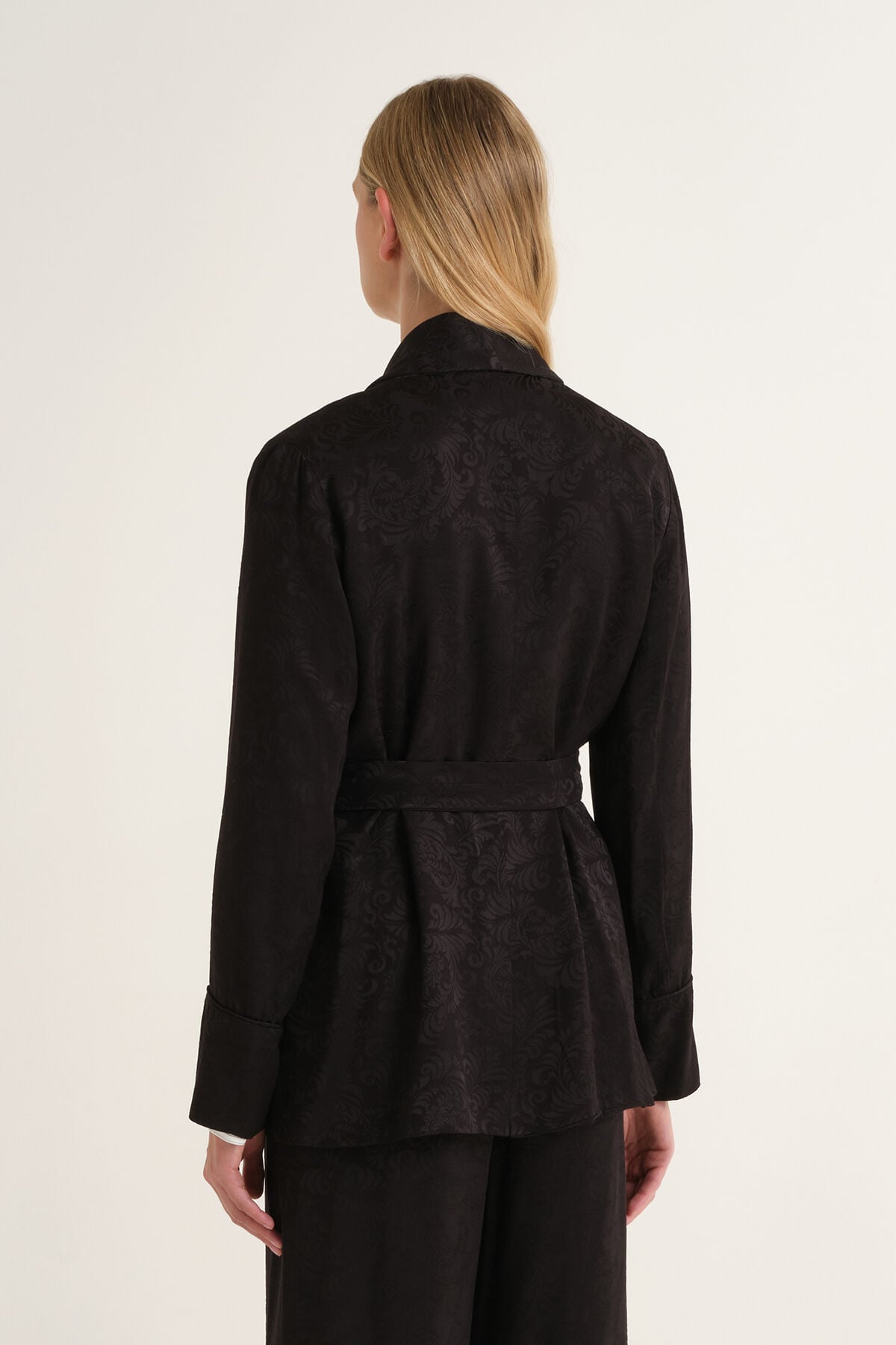 Maliparmi DAMASK JACQUARD BLAZER Noir JD648850684 Maliparmi DAMASK JACQUARD BLAZER Noir JD648850684