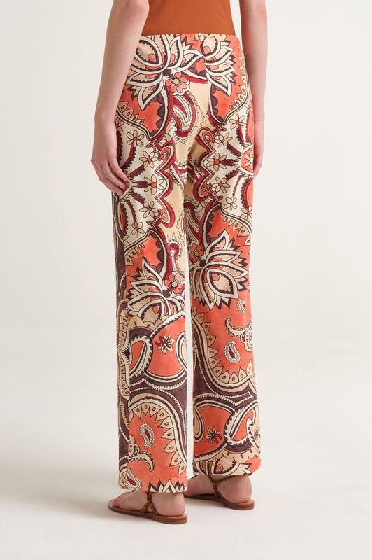 Malìparmi HIPPIE LOTUS TROUSERS Salmon JH400970671 Malìparmi HIPPIE LOTUS TROUSERS Salmon JH400970671