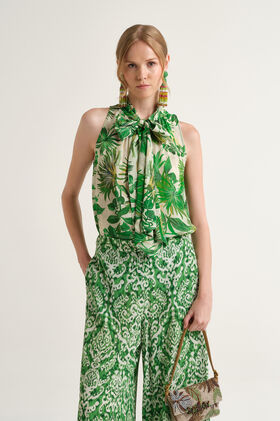 Malìparmi BOTANICAL JUNGLE TOP Green JP555850663