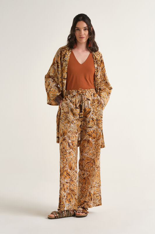 Malìparmi SWEET BUTTERFLY TROUSERS Leather JH805415217