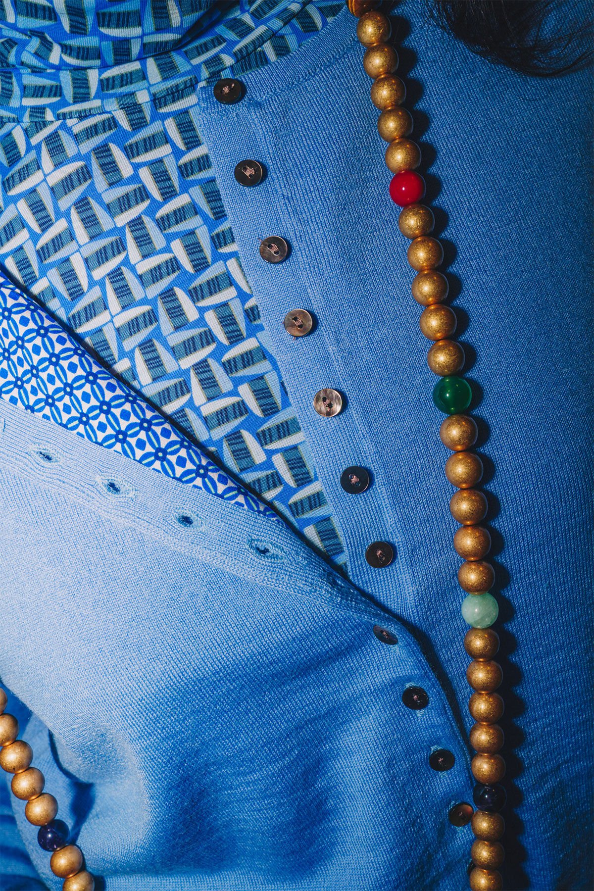 Maliparmi NEW MERINOS BLEND CARDIGAN Cobalt Blue JN369778199