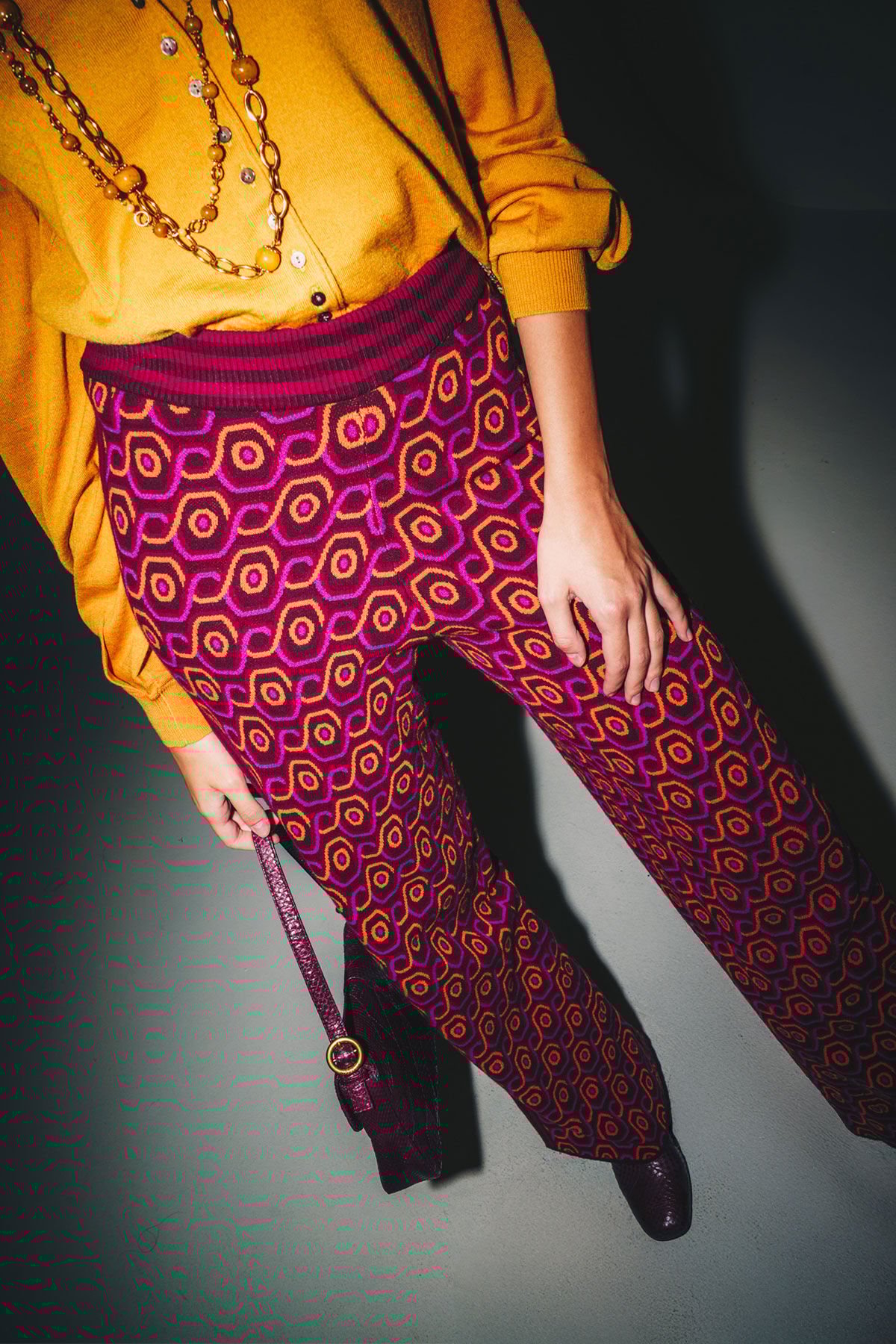 Maliparmi ROLLING CHAIN TROUSERS Dark Brown JH804978207