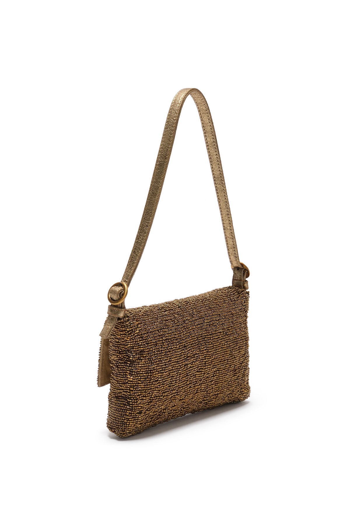Malìparmi ICONIC BEADS KLEINE SCHULTERTASCHE Altgold BF000591242