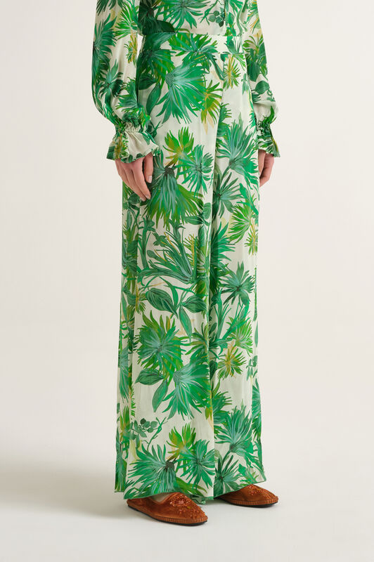 Malìparmi BOTANICAL JUNGLE PANTALON Vert JH806050663