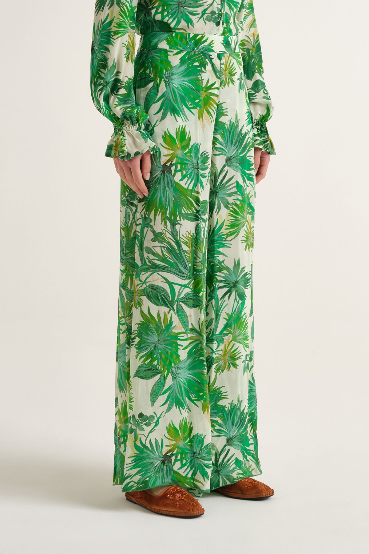 Malìparmi BOTANICAL JUNGLE PANTALON Vert JH806050663