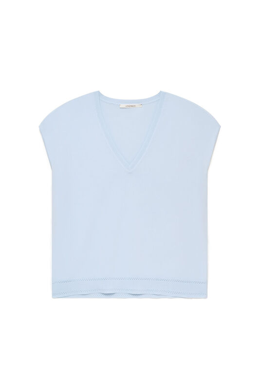 Malìparmi VISCOSE FRESH SWEATER Light Blue JQ511877099