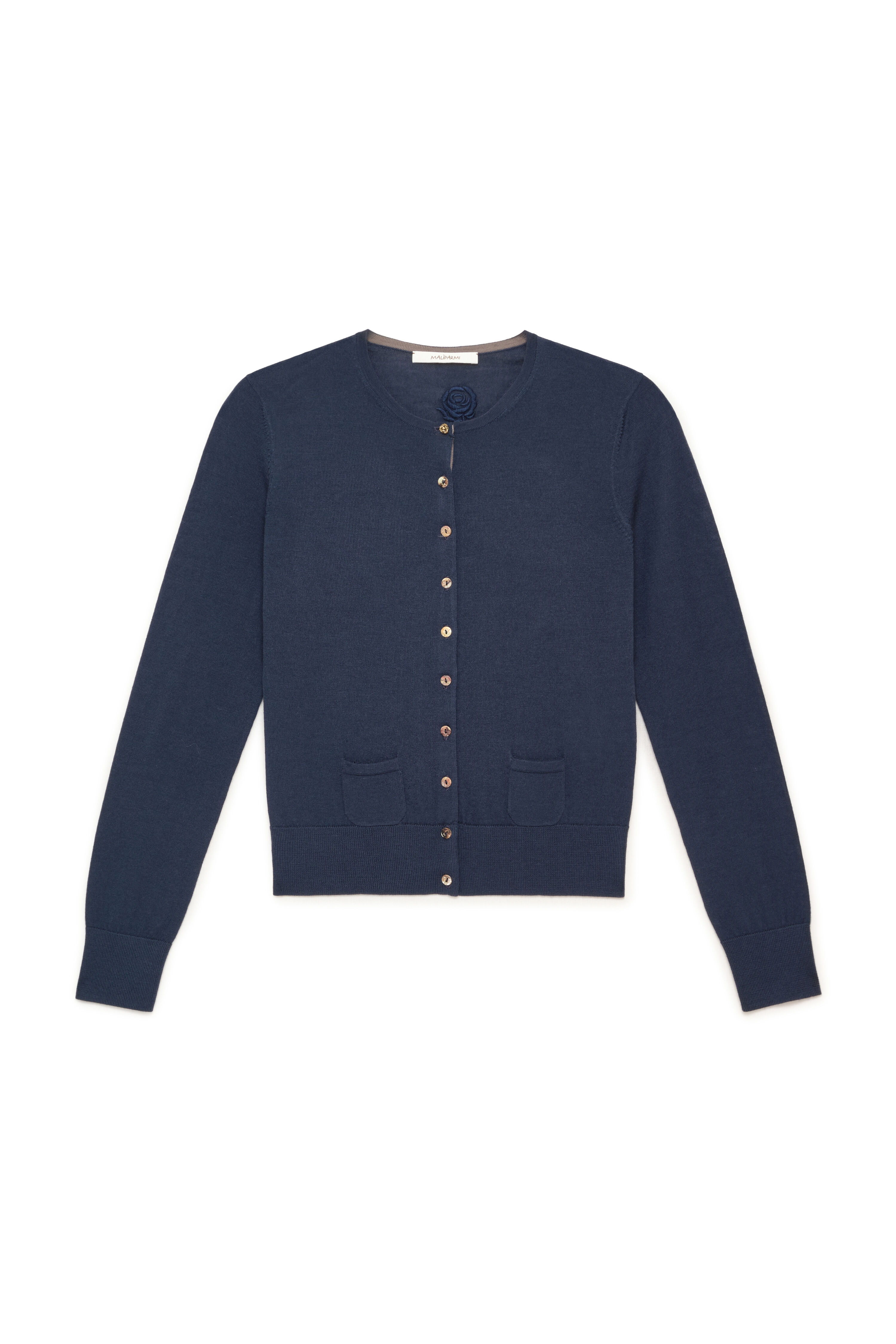 Maliparmi CARDIGAN COLOURS OF THE WORLD Navy Blue JN228374230 Maliparmi CARDIGAN COLOURS OF THE WORLD Navy Blue JN228374230
