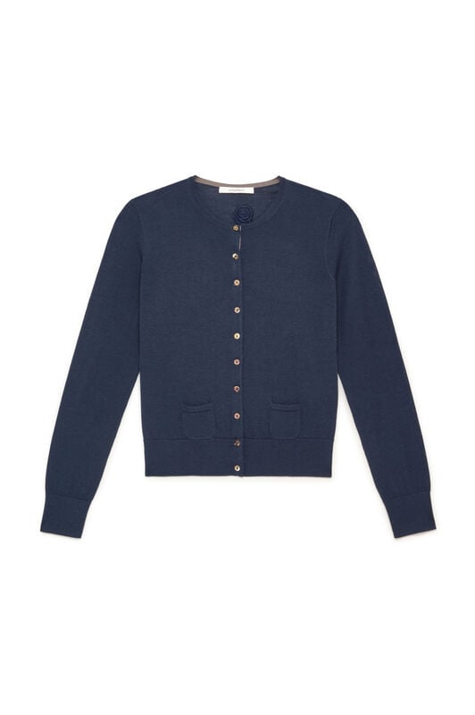 Maliparmi CARDIGAN COLOURS OF THE WORLD Navy Blue JN228374230 Maliparmi CARDIGAN COLOURS OF THE WORLD Navy Blue JN228374230
