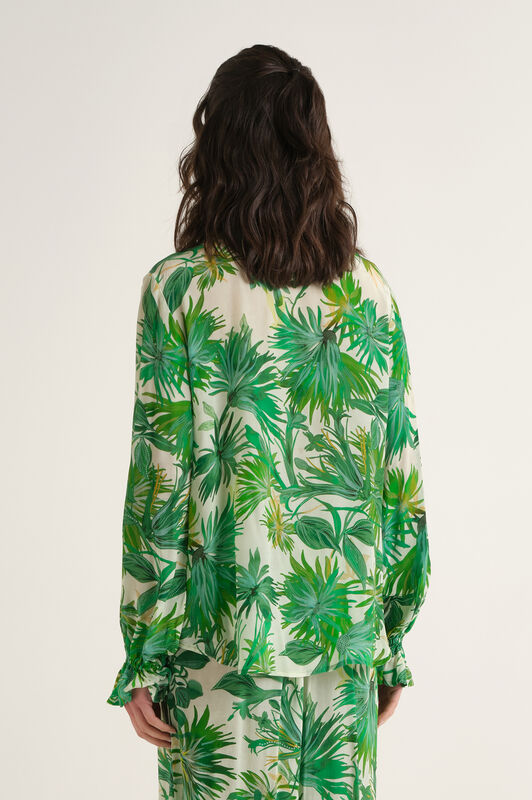 Malìparmi BOTANICAL JUNGLE SHIRT Green JM558350663
