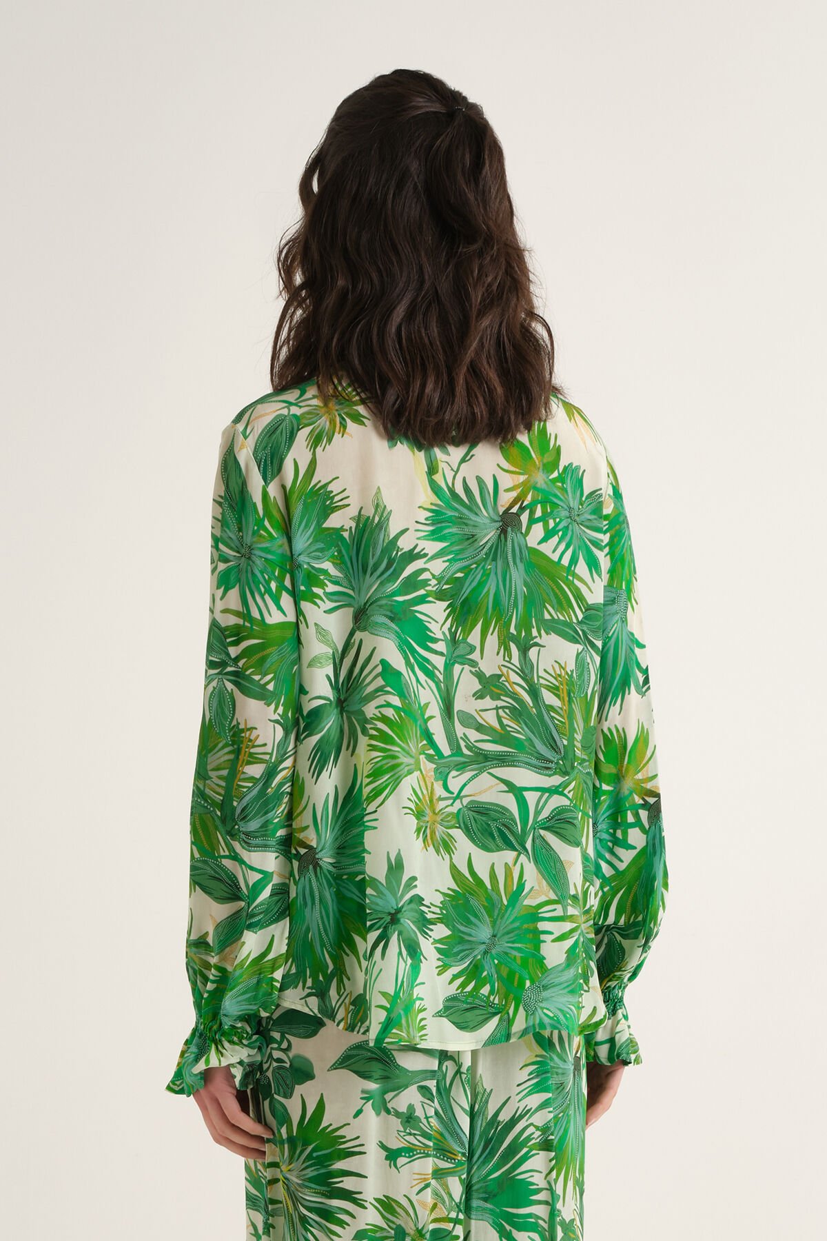 Malìparmi BOTANICAL JUNGLE SHIRT Green JM558350663