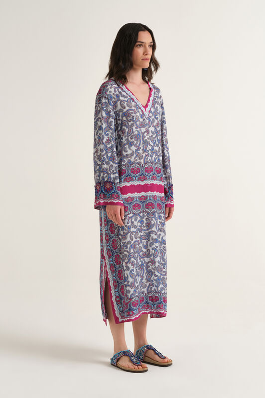 Malìparmi SUNSET PAISLEY VESTIDO Azul Claro JF672450662