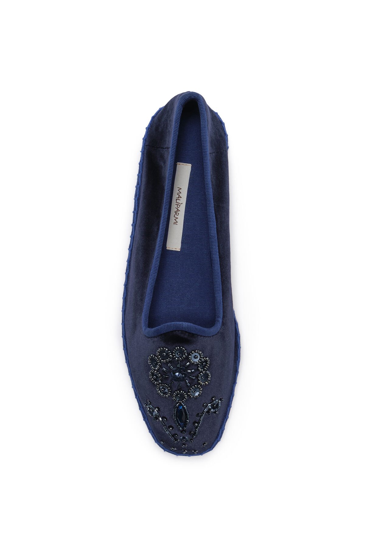 Malìparmi THE PRECIOUS VELVET BABOUCHE-BIJOUX NavyBlue SB007861039