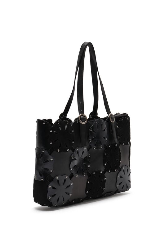 Maliparmi FLOWER TOTE LEATHER BLOOM Nero BH031001574 Maliparmi FLOWER TOTE LEATHER BLOOM Nero BH031001574