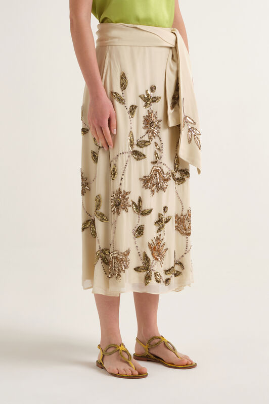 Malìparmi SILVER GARDEN JUPE Beige JG667750667
