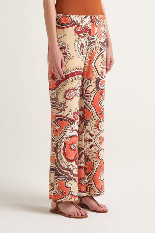 Malìparmi HIPPIE LOTUS TROUSERS Salmon JH400970671 Malìparmi HIPPIE LOTUS TROUSERS Salmon JH400970671