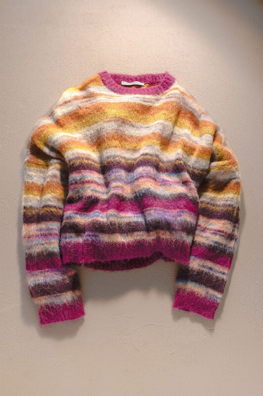 Maliparmi MAGLIA MOHAIR MIX PRINT Cammello JQ511178209