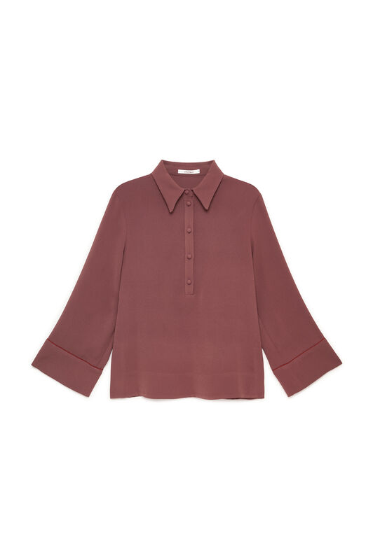 Maliparmi CAMICIA SABLÉ CREPE Vinaccia JM559350166
