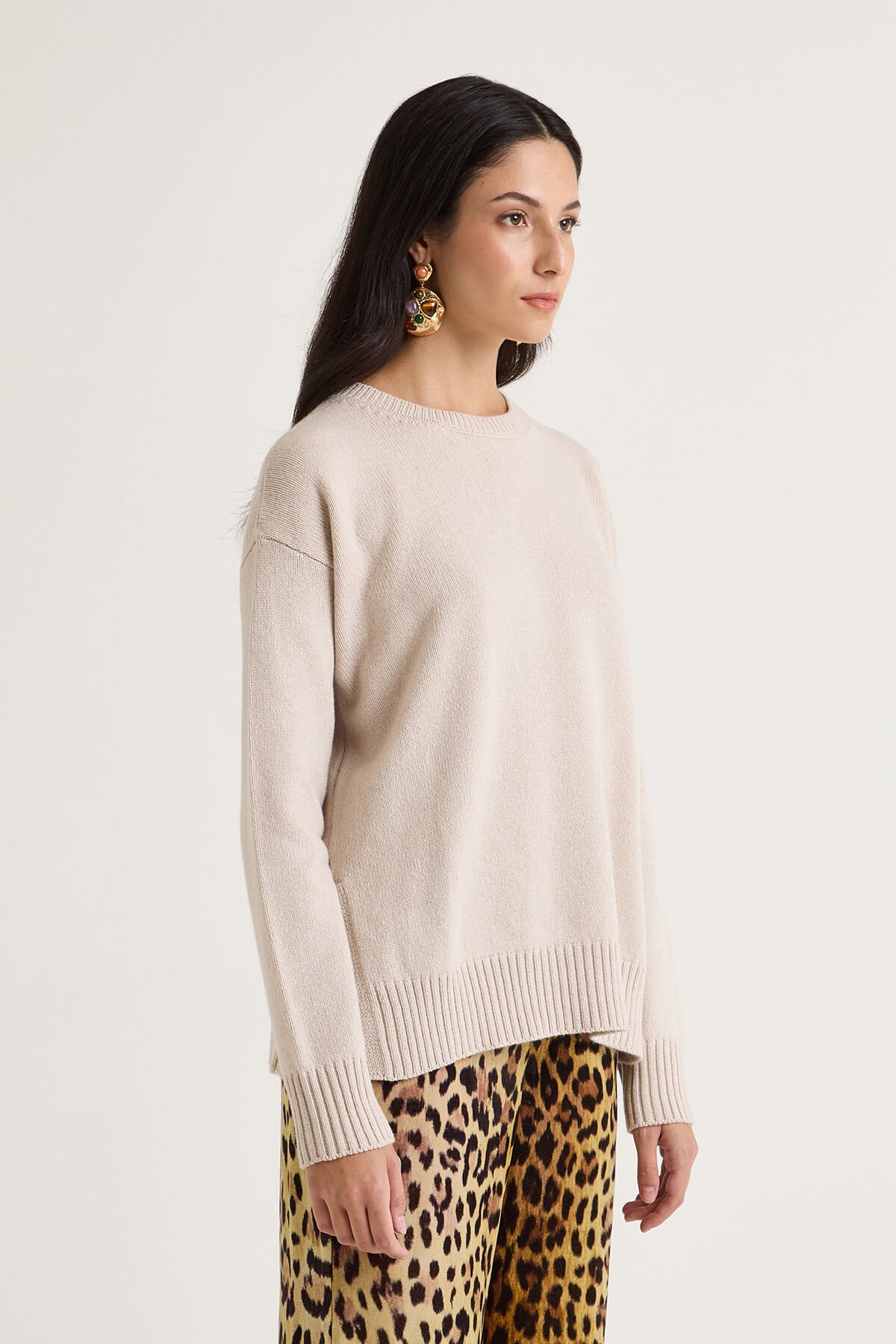 Maliparmi CASHMERE MERINOS KNITWEAR Warm Beige JQ511474315