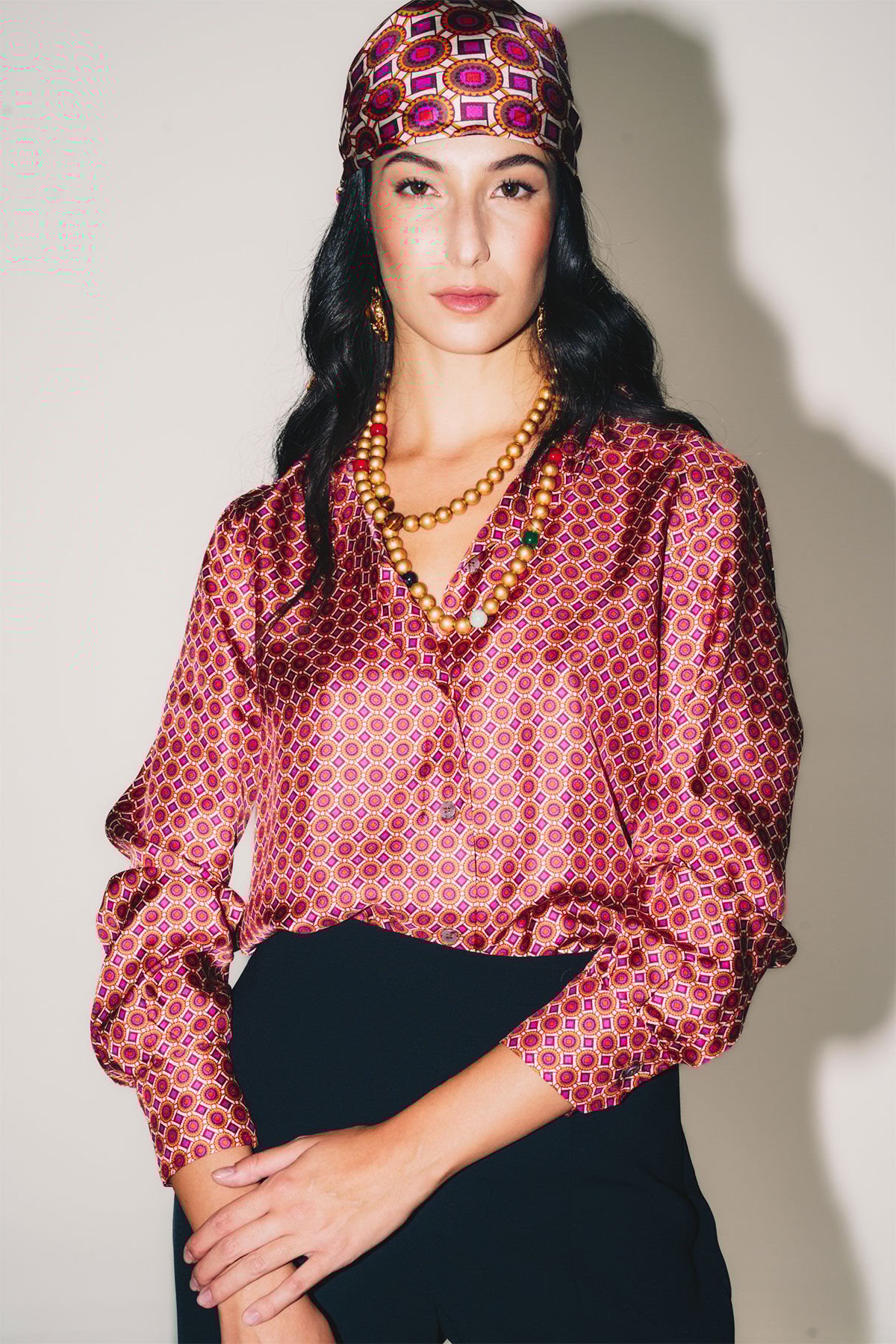 Maliparmi COLLECTION PRINT SHIRT Red JM214431031