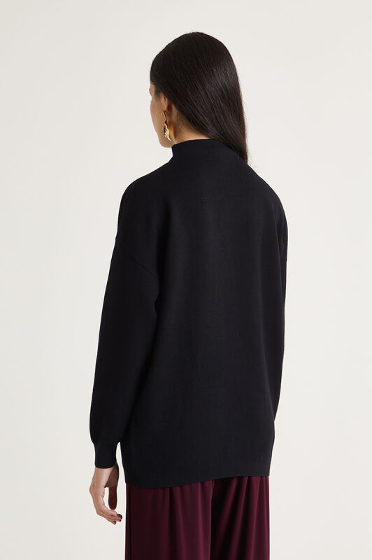 Maliparmi FLOWER JACQUARD KNITWEAR Black JQ511078206